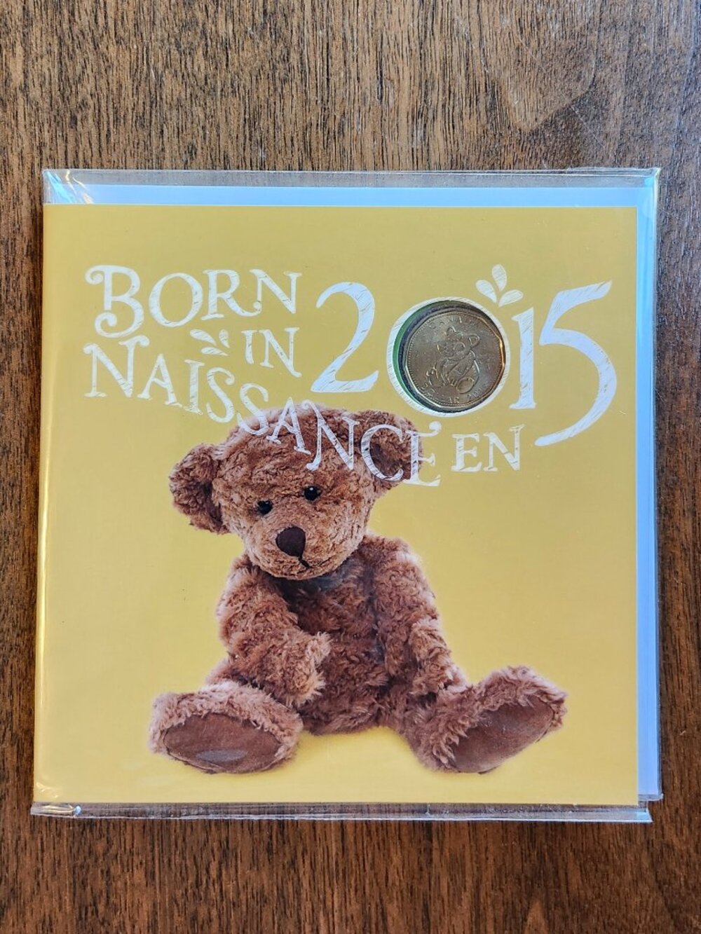 Canada Born In 2015 Baby Gift Coin Set Sealed Teddy Bear Royal Canadian Mint